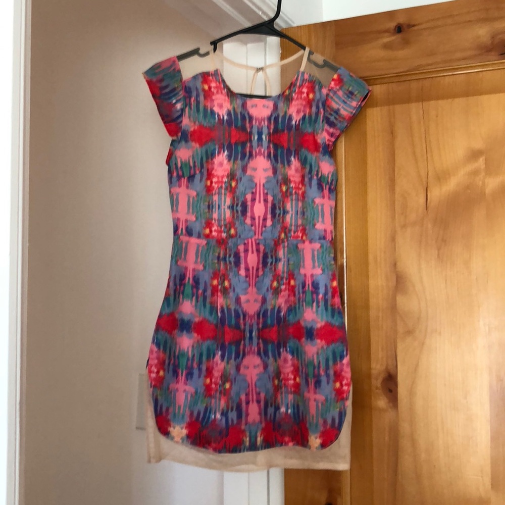 Nasty Gal Blurred Bloom Mini w Mesh Detail
